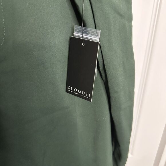 Eloquii Stretch Career Work Pants Green Size 20 30” Inseam - Picture 5 of 10